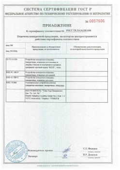 2011.11.23 Мыски - Приложение к сертификату Устройства поворотно-откидные, поворотные, откидные. ГОСТ 30777-2012